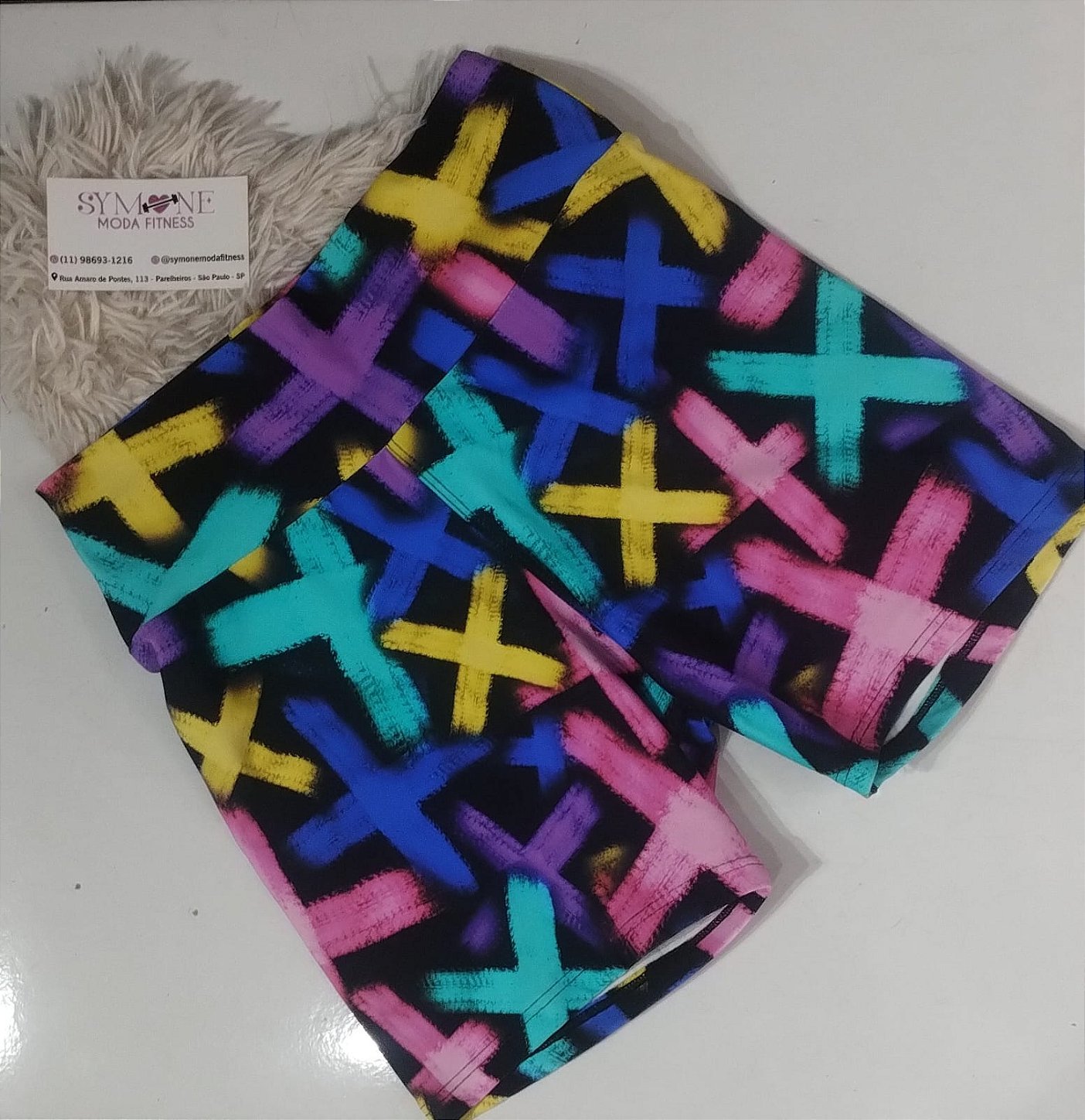 Short Poliamida Feminino Estampado