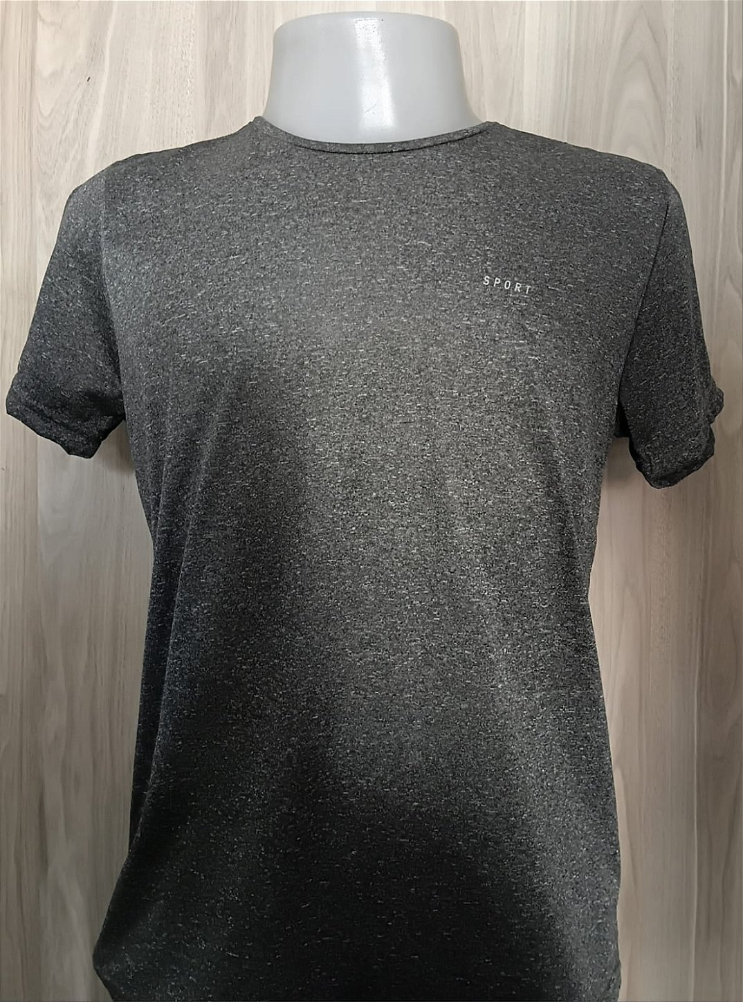Camiseta Masculina Dry Fit Cinza