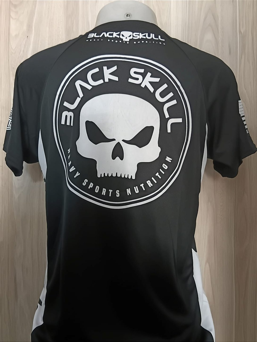 Camiseta Masculina Dry Fit Estampada Black Skull