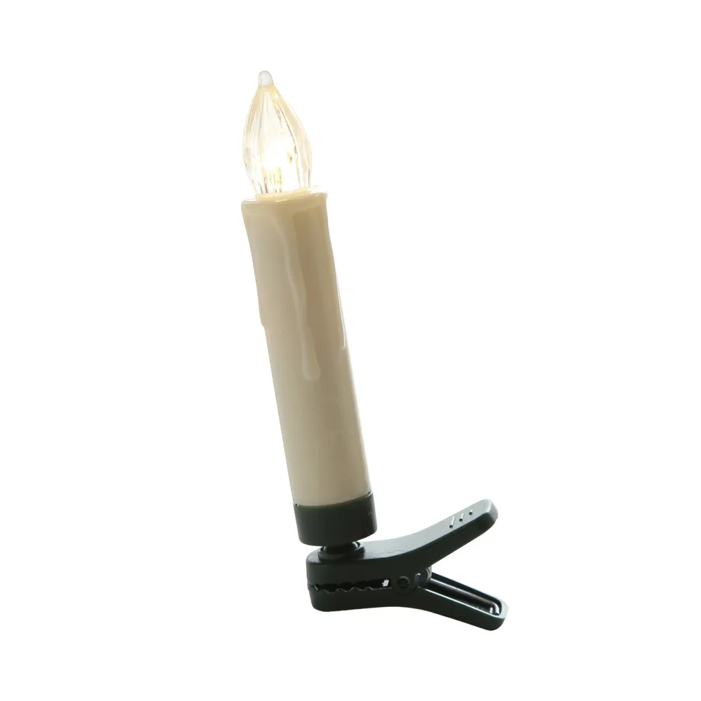 Jogo 10 Velas Eletrônica C Controle Remoto Decoração Natal