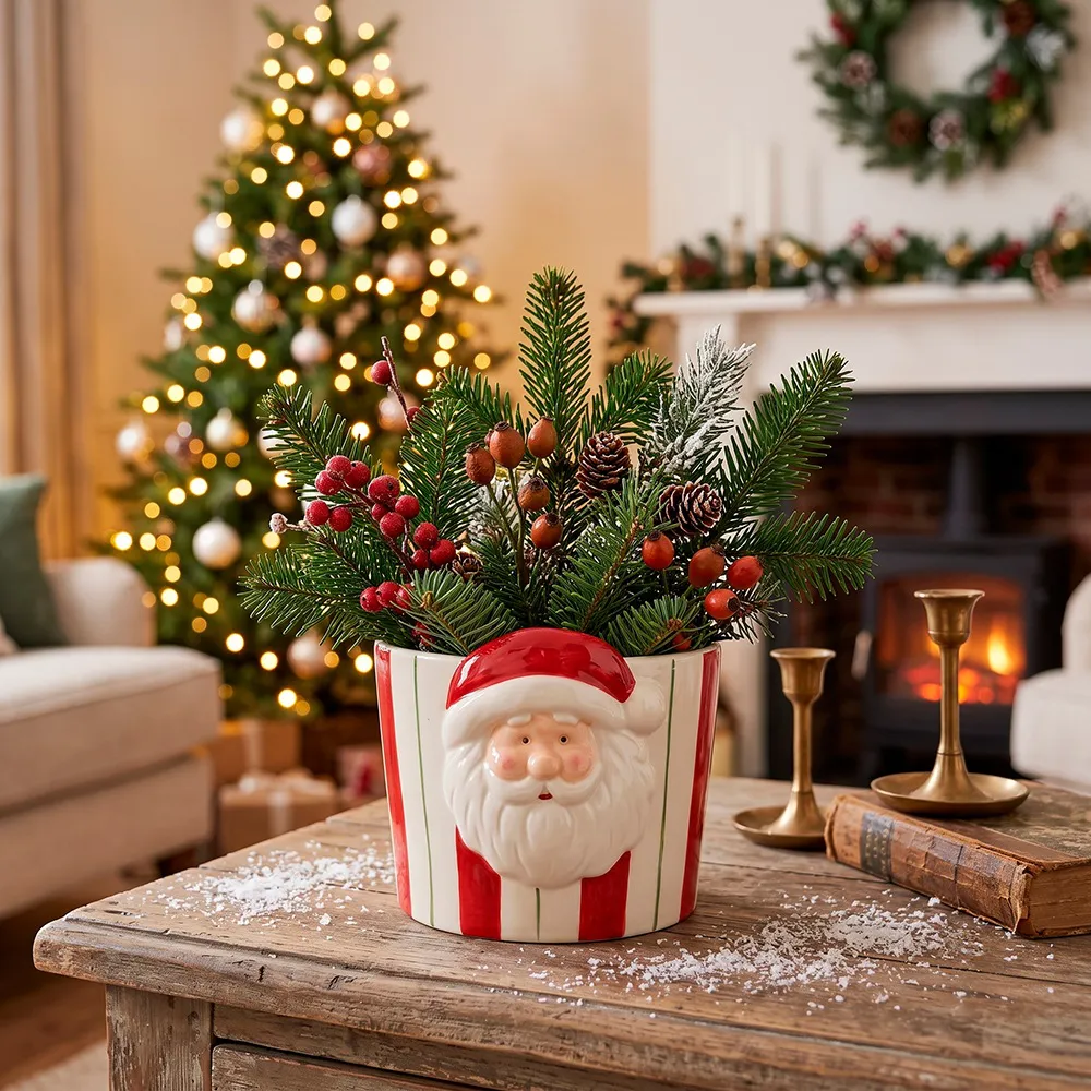 Cachepot Natalino Papai Noel 14cm Espressione