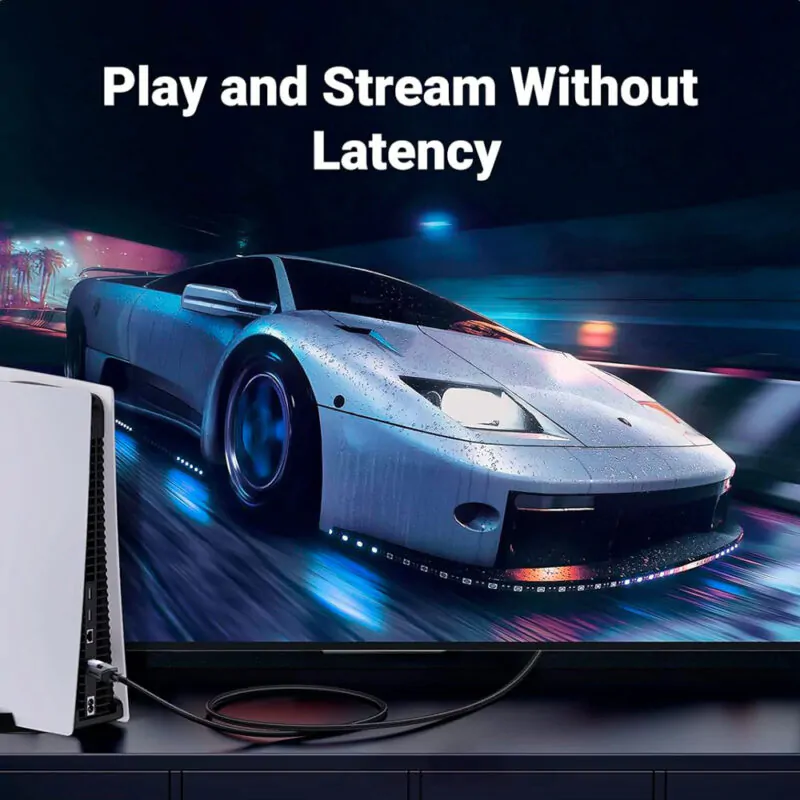 Cabo de Rede Rj45 Ugreen Cat8 F/FTP Macho 1.5Metro Preto