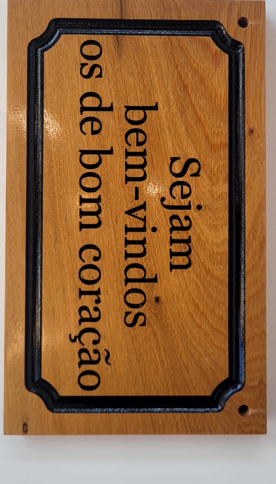 Placa Sejam bem vindos