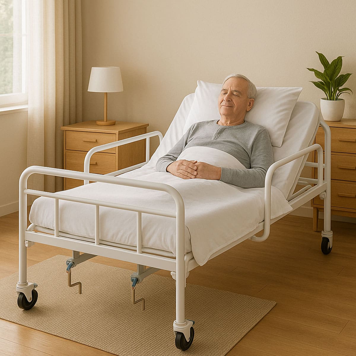 Cama Hospitalar 2 Movimentos Manual Até 180kg DX2 - Dellamed
