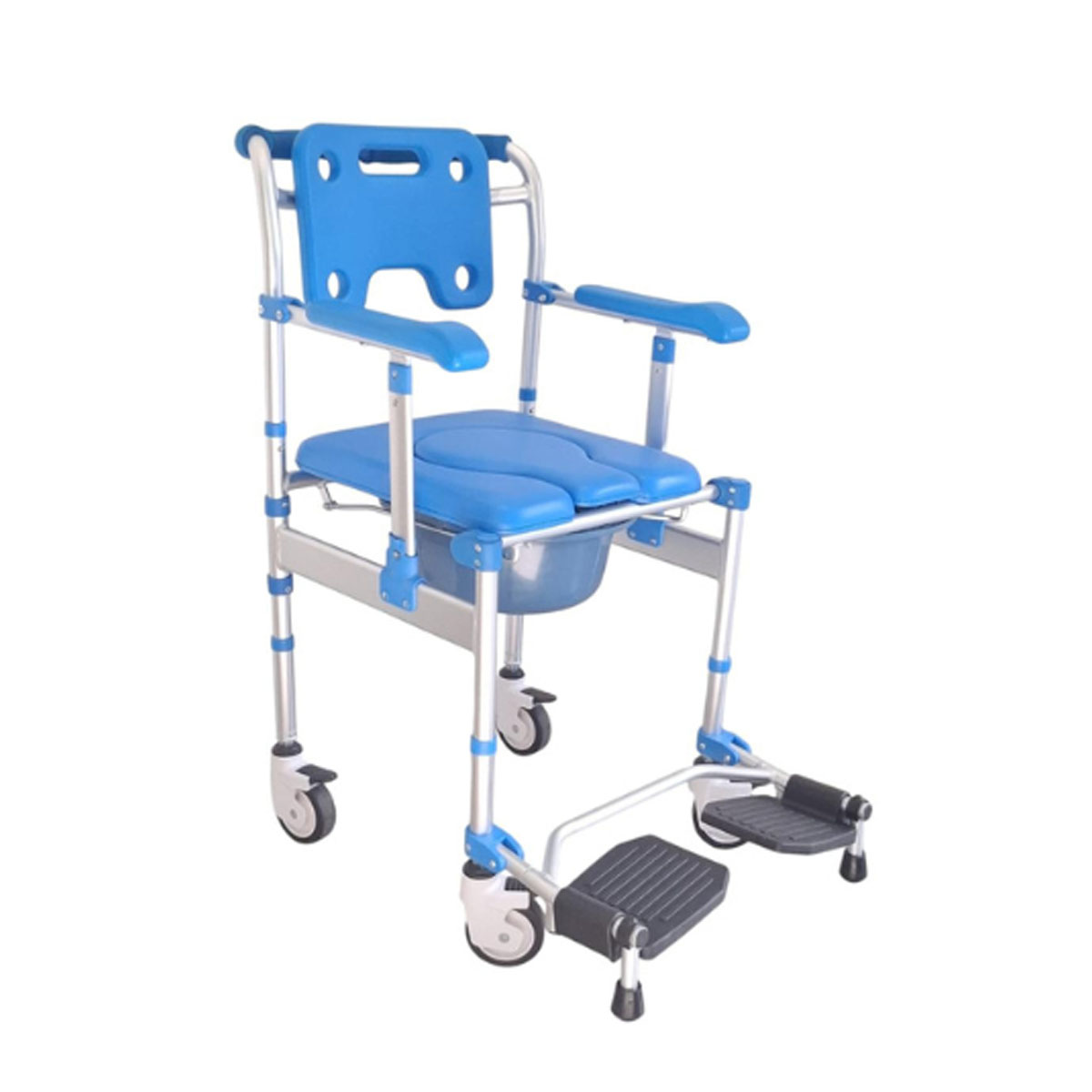 Cadeira De Banho S50 Azul Dobrável Até 120 Kg - Supermedy