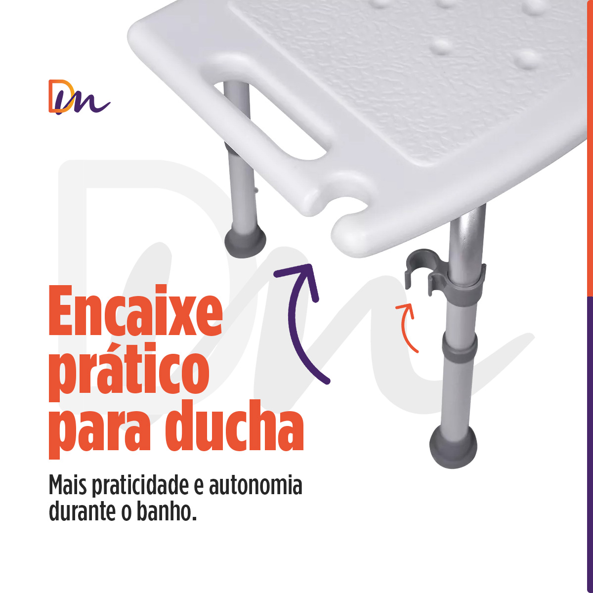 Banco Para Banho Com Encosto Modelo Até 135Kg - Mercur