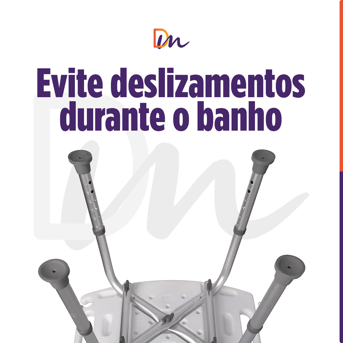 Banco Para Banho Com Encosto Modelo Até 135Kg - Mercur