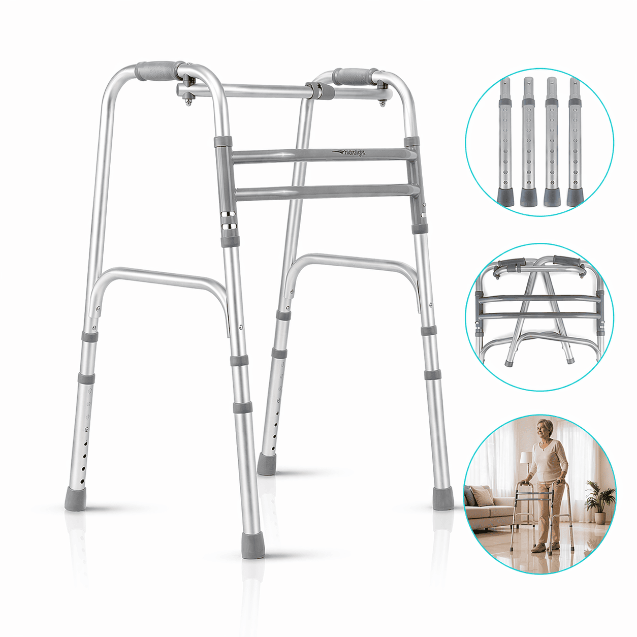 Andador Articulado 3 Barras Até 150 Kg SC300 - Hidrolight