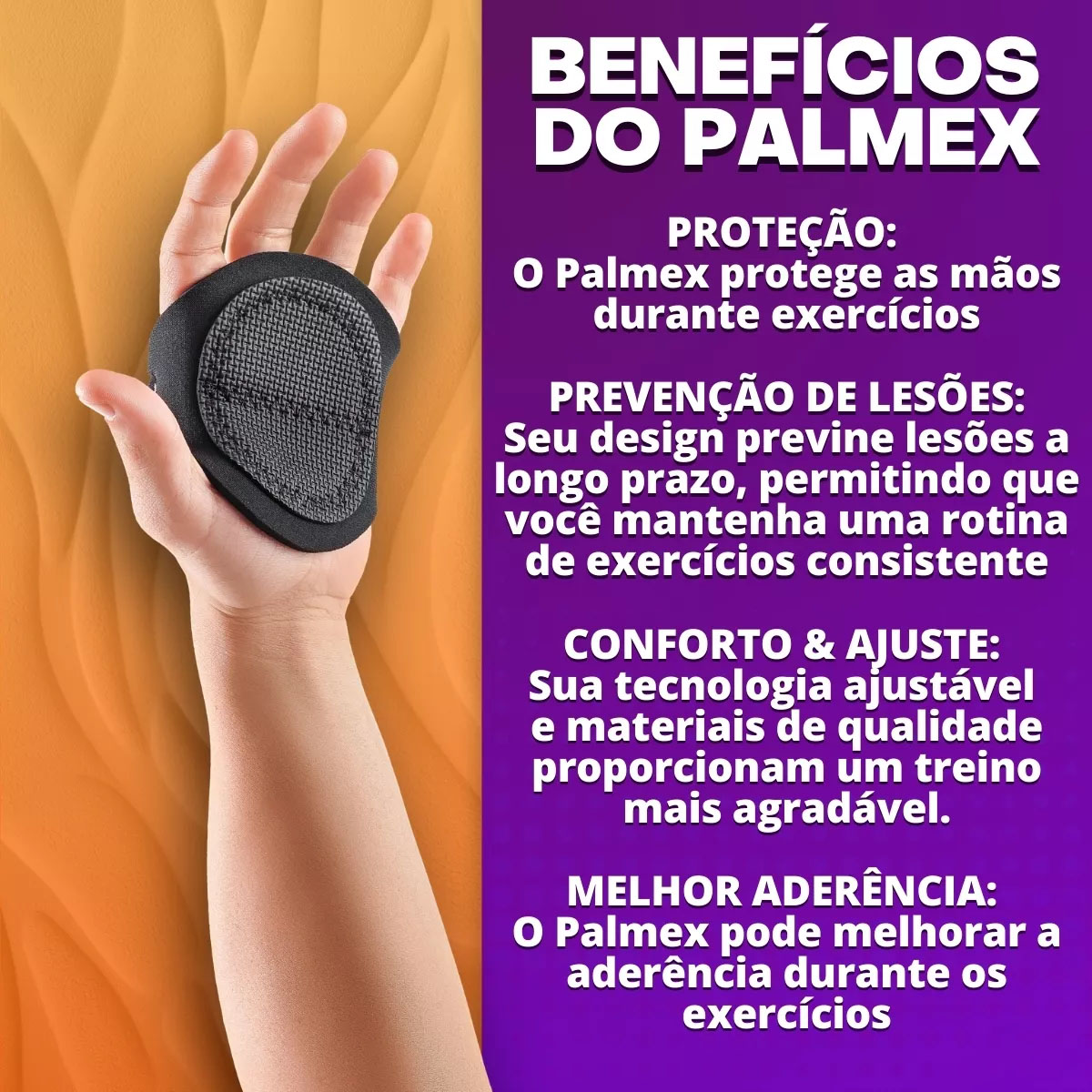 Protetor Palmar Preto Tamanho Único - Hidrolight