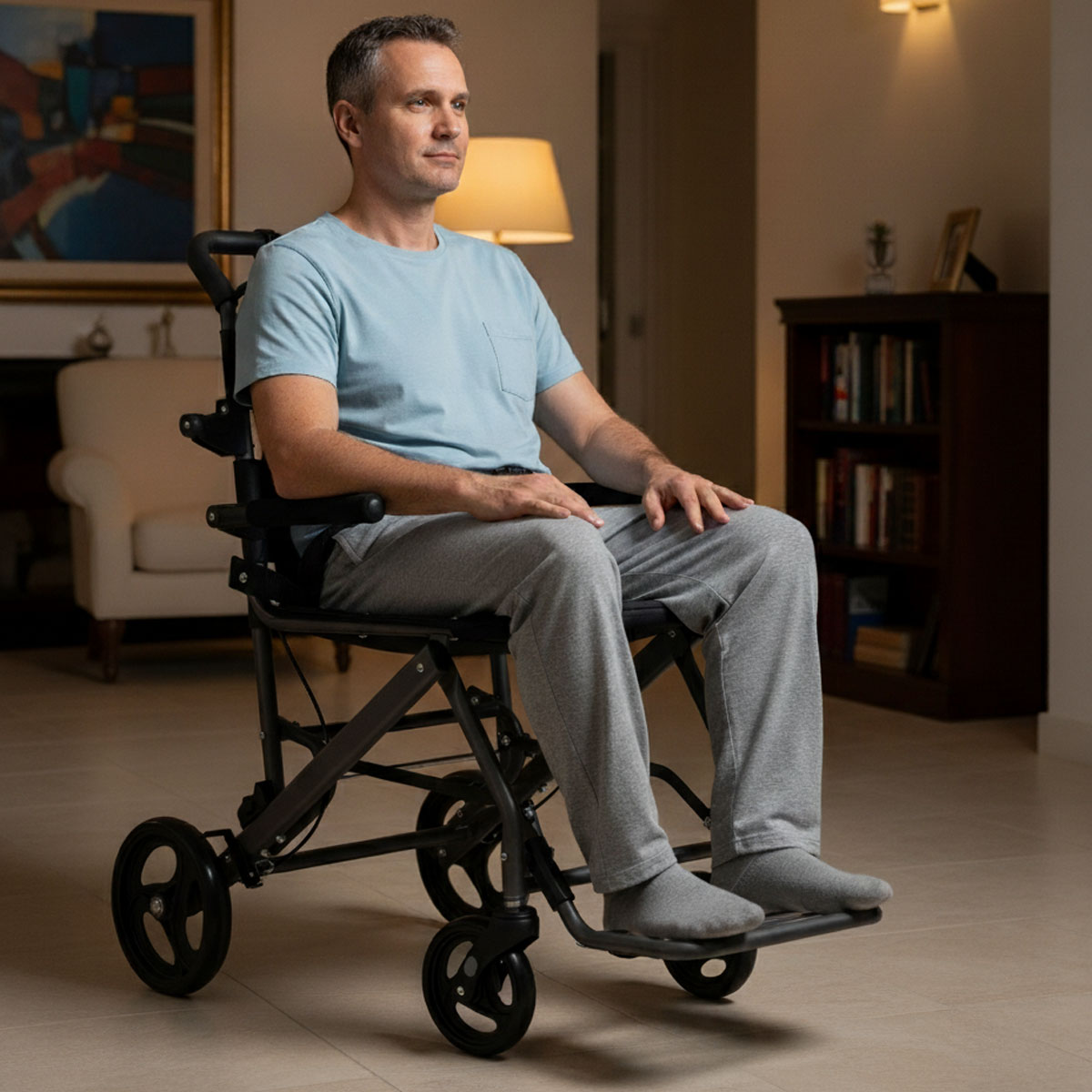 Cadeira De Rodas Para Transporte Até 100Kg - Hidrolight