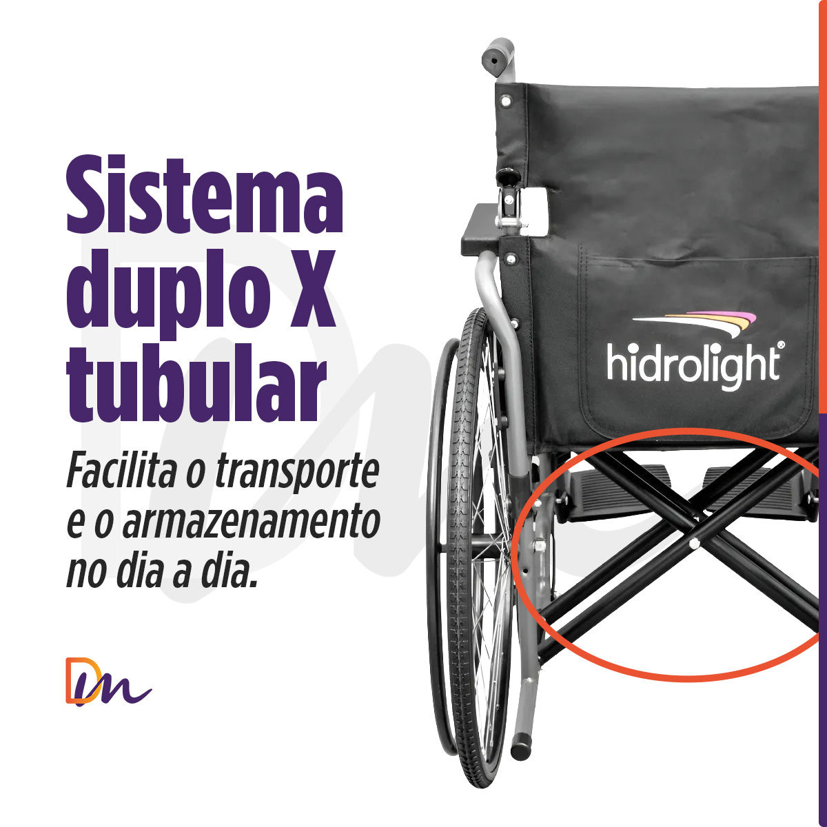 Cadeira De Rodas Basic Até 125Kg - Hidrolight
