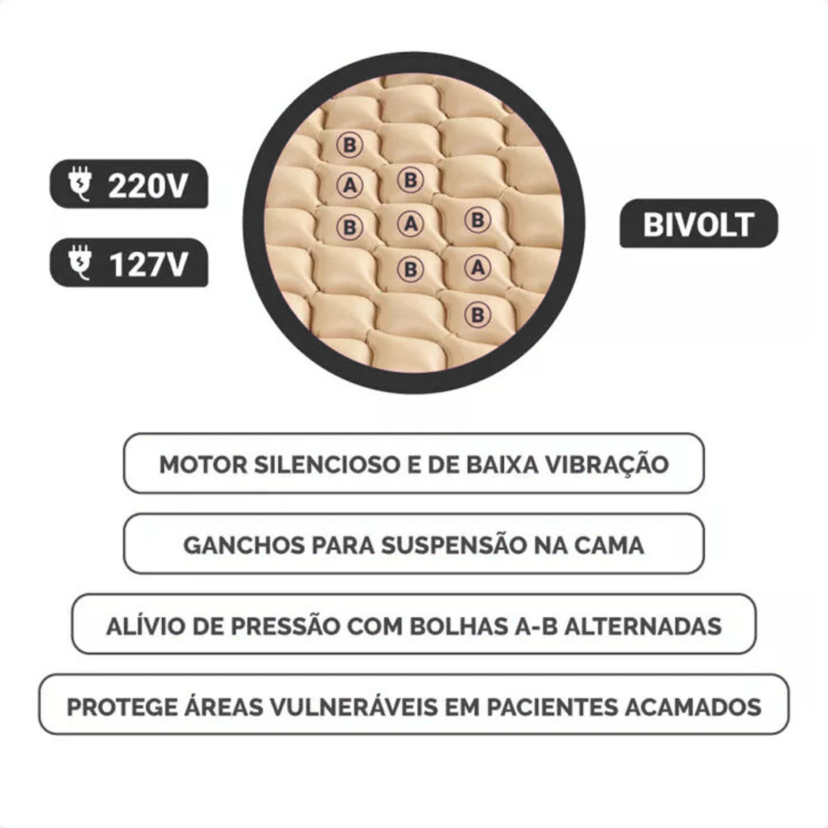 Kit Colchão Pneumático Monovolt - Hidrolight