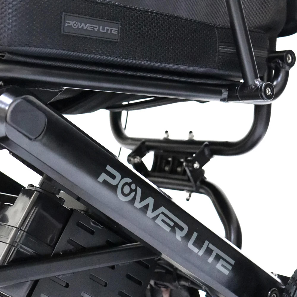 Cadeira De Rodas Motorizada Compact Pop D23A Preto Até 110 Kg - Power Lite
