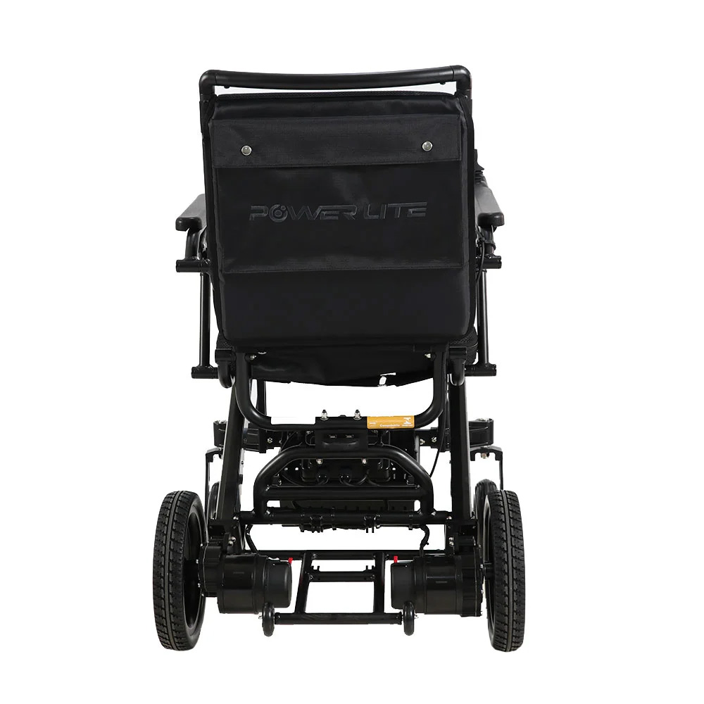 Cadeira De Rodas Motorizada Compact Pop D23A Preto Até 110 Kg - Power Lite