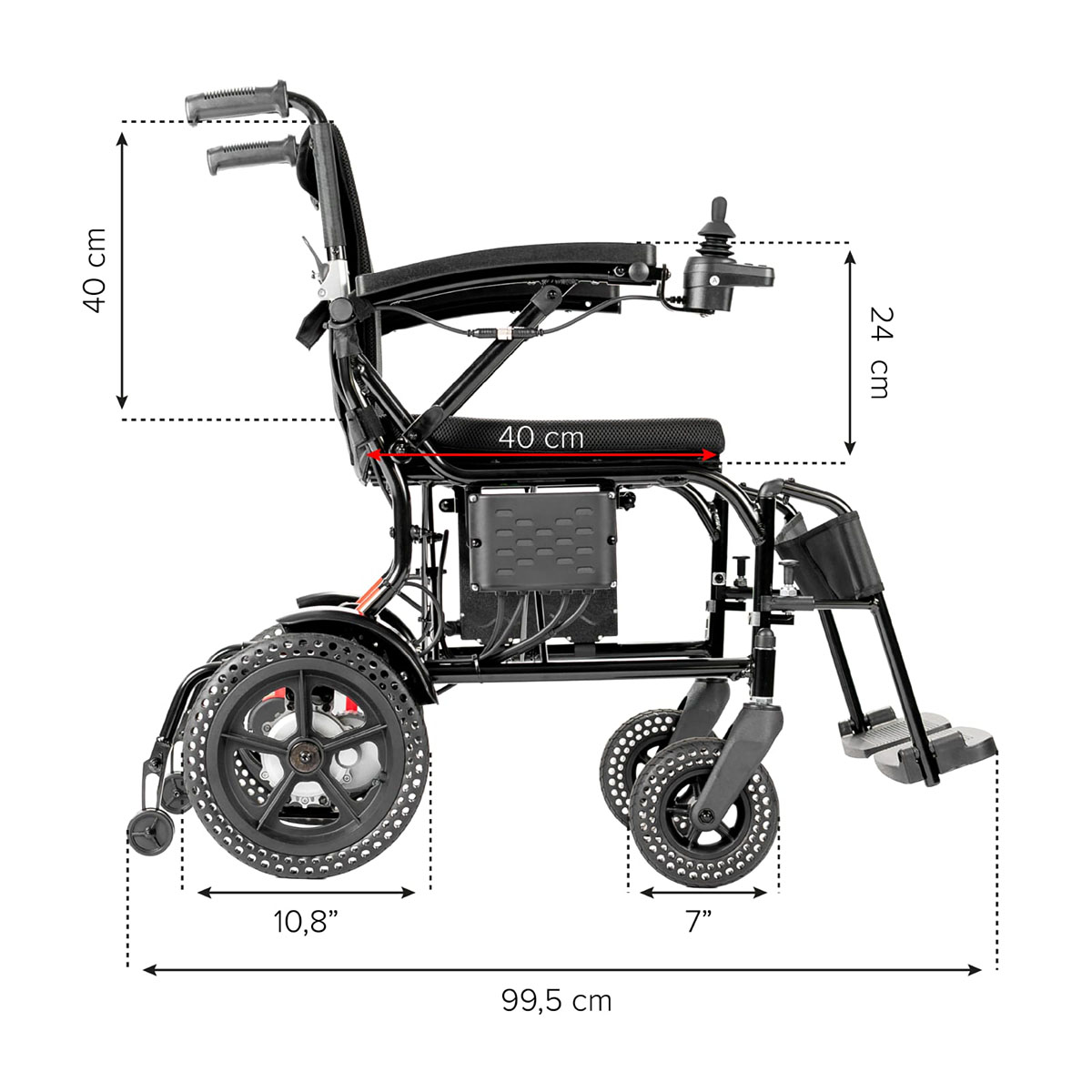 Cadeira De Rodas Motorizada X-Lite Até 120Kg Power Lite