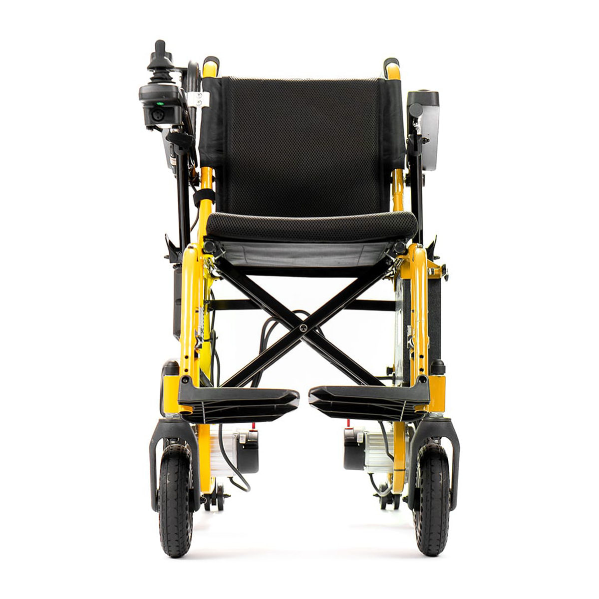 Cadeira De Rodas Motorizada Dobrável Infantil Power Kids Amarela Até 100Kg Power Lite