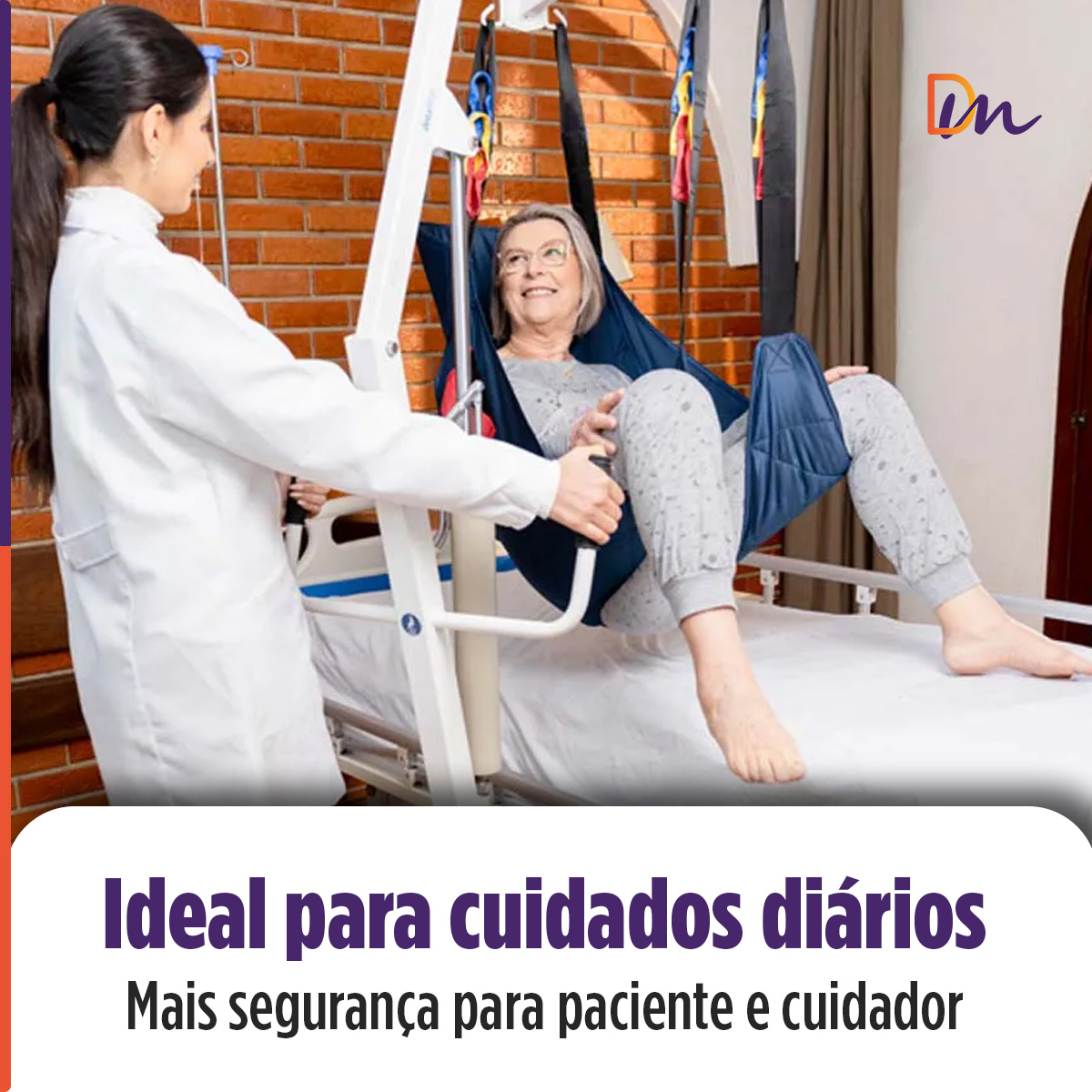 Guincho para elevação Manual Até 180 Kg D5000 - Dellamed