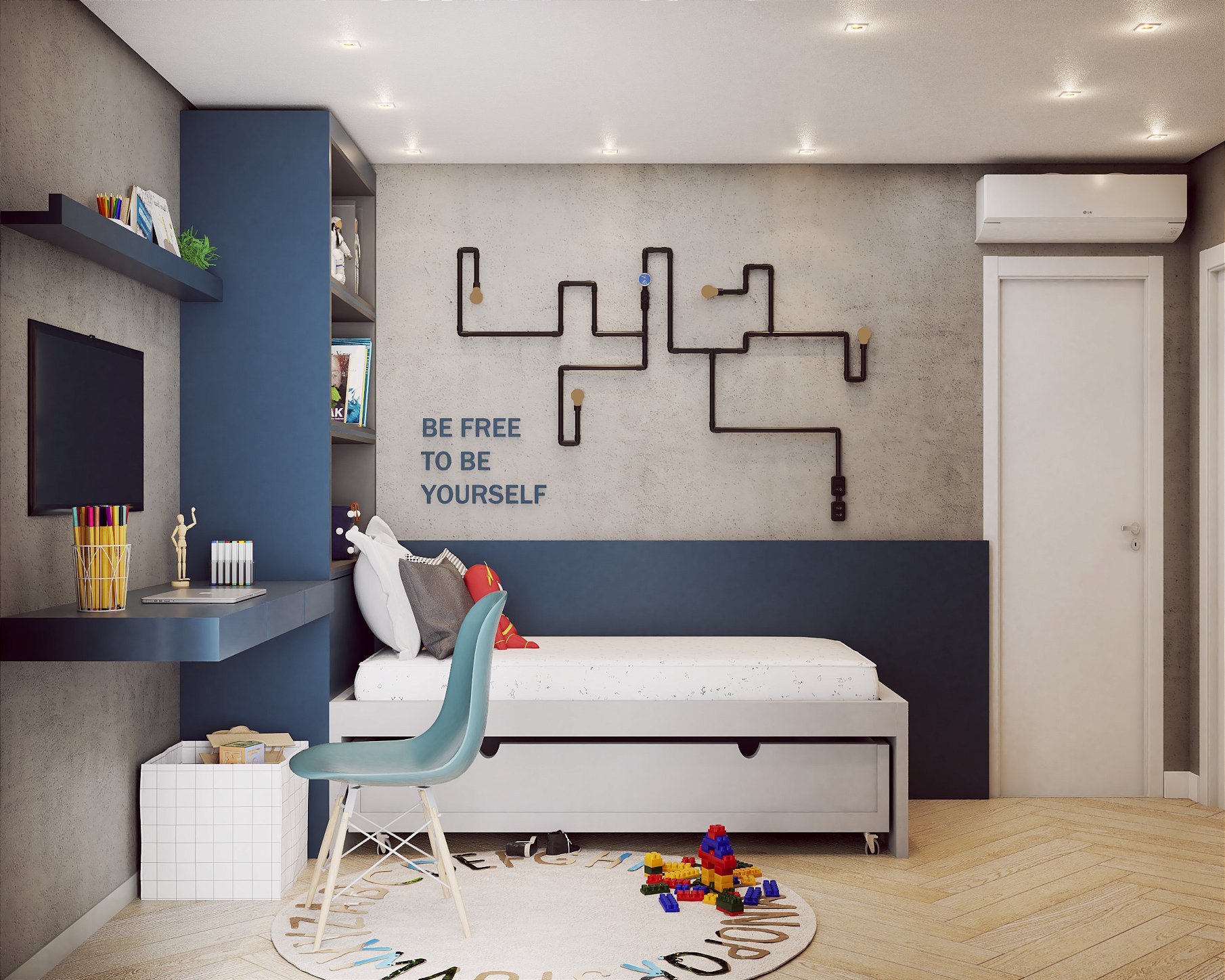 Projeto de Quarto Infantil Planejado Compacto
