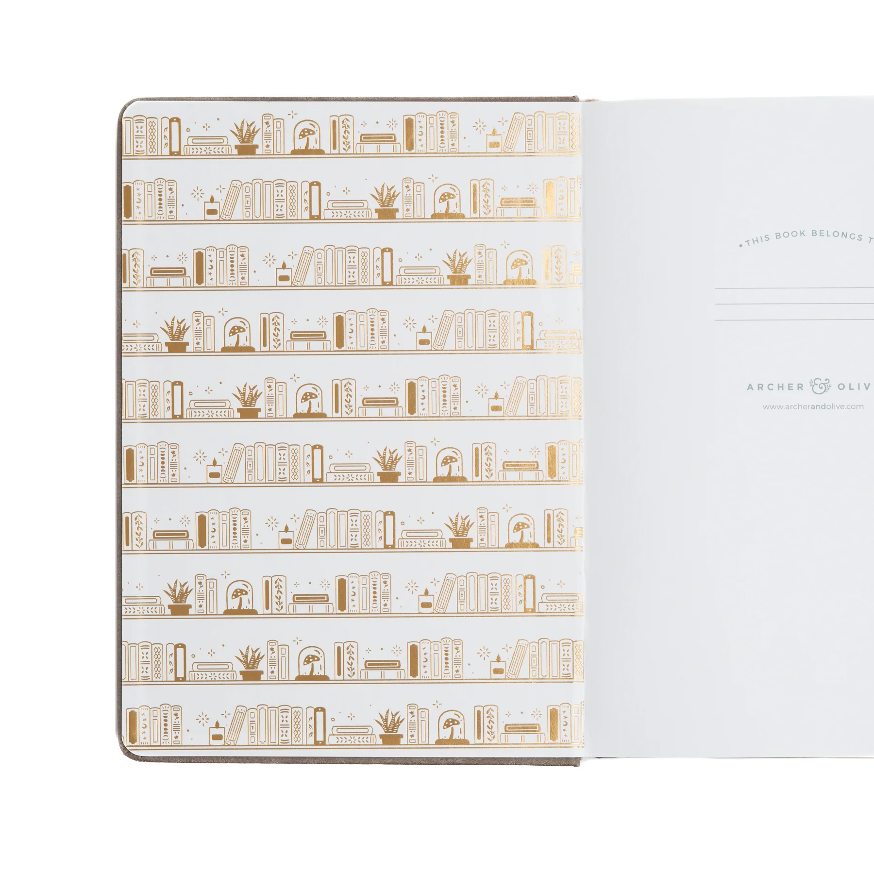 Journal A6: Bookshelf - Archer & Olive
