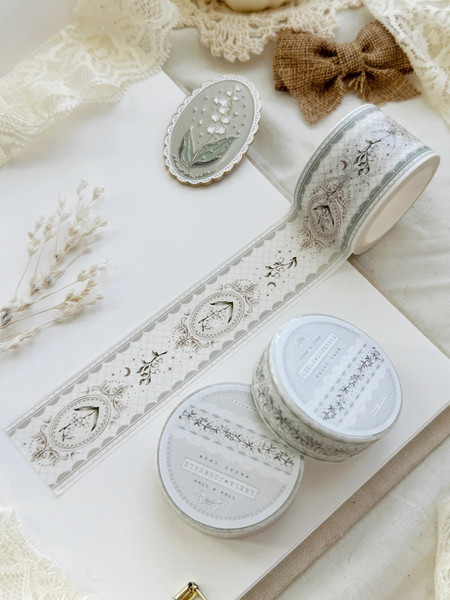 Washi Tape Lily of the Valley Lace - Leela Journals