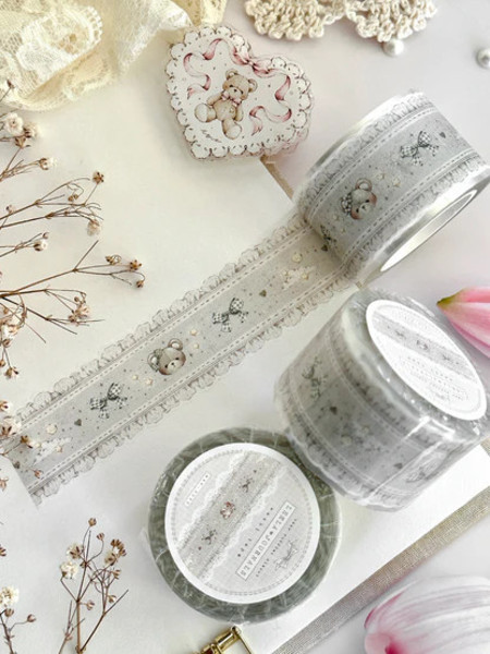 Washi Tape Teddy Bear Dreams Die Cut - Leela Journal