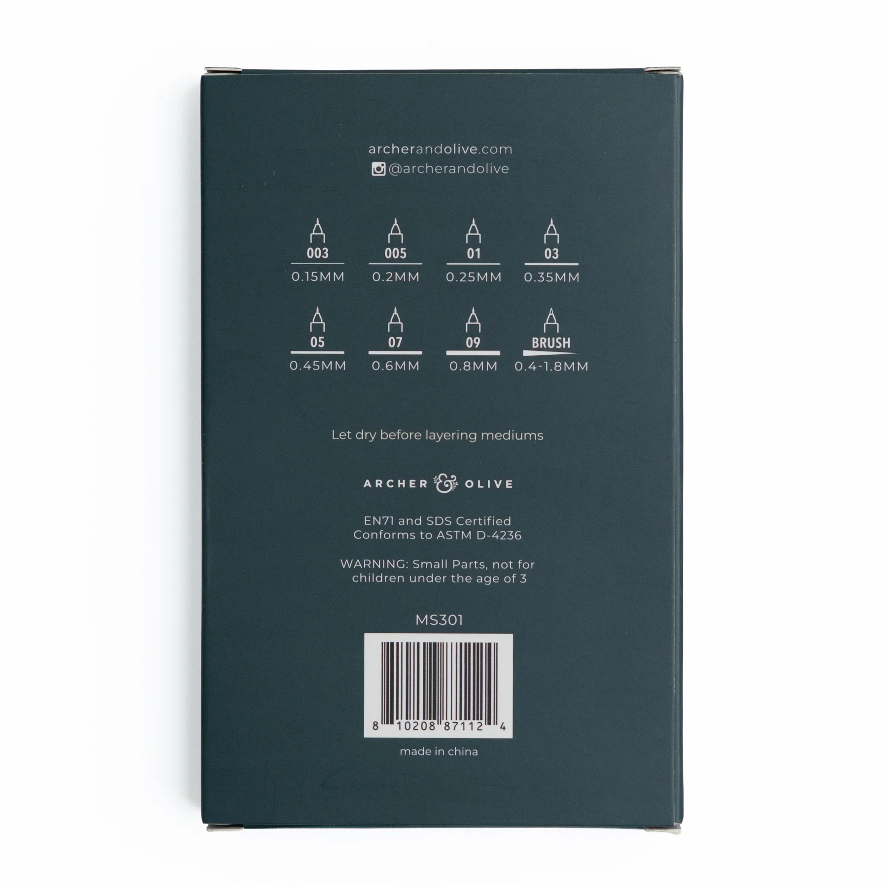 Monograph Studio (8 canetas) - Archer & Olive