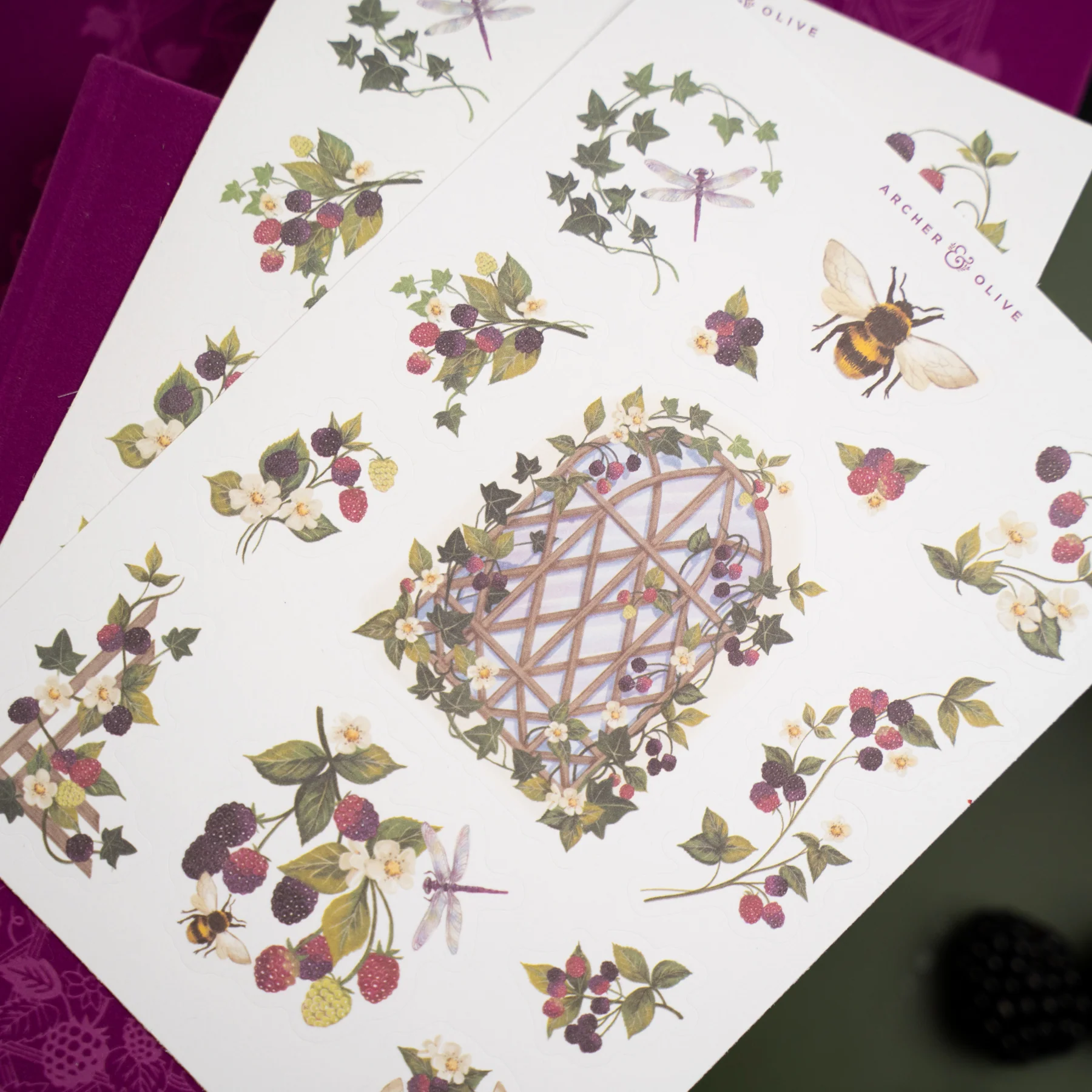 Stickers: Berries & Vines - Archer & Olive