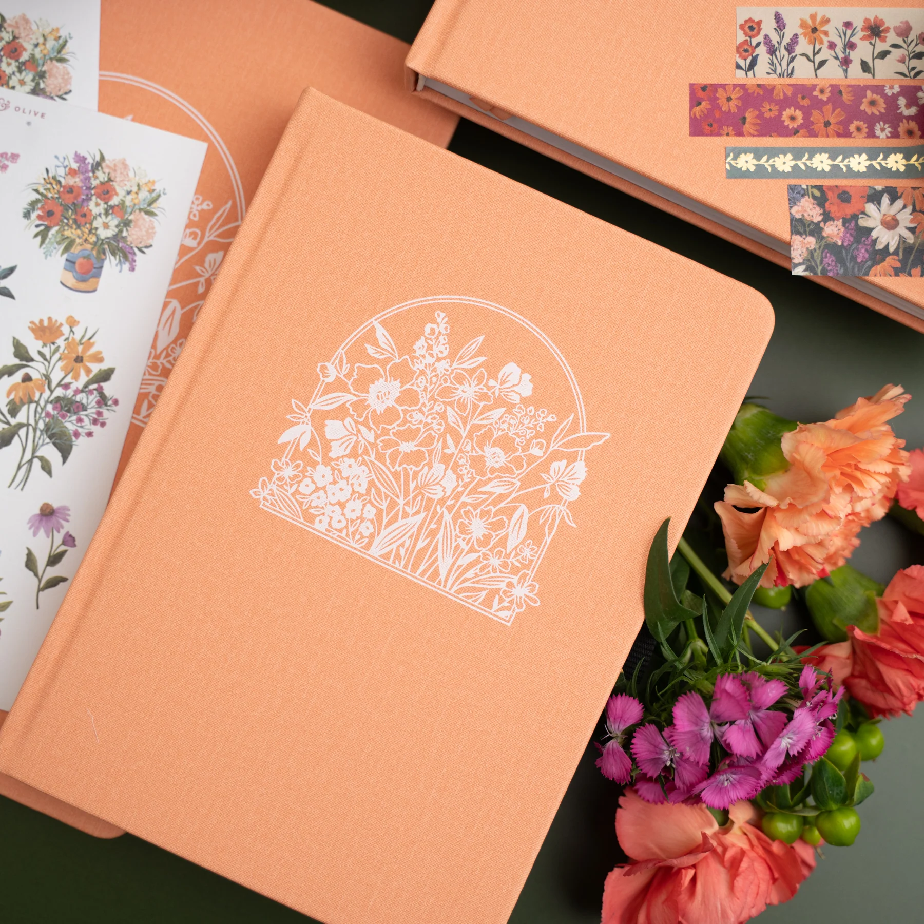 Journal Wildflowers Framed - Archer & Olive
