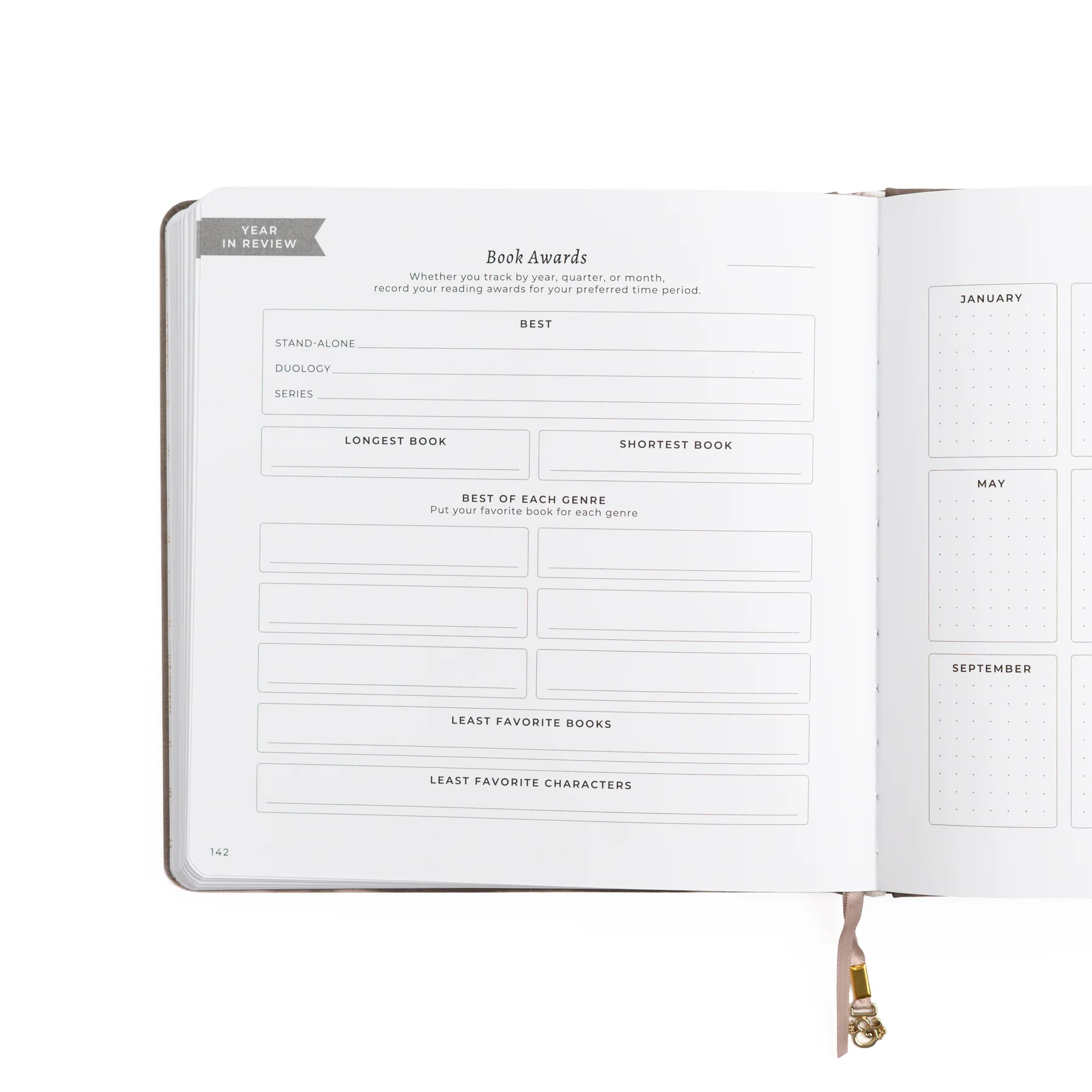 Reading Journal B5: Library in Lilac - Archer & Olive