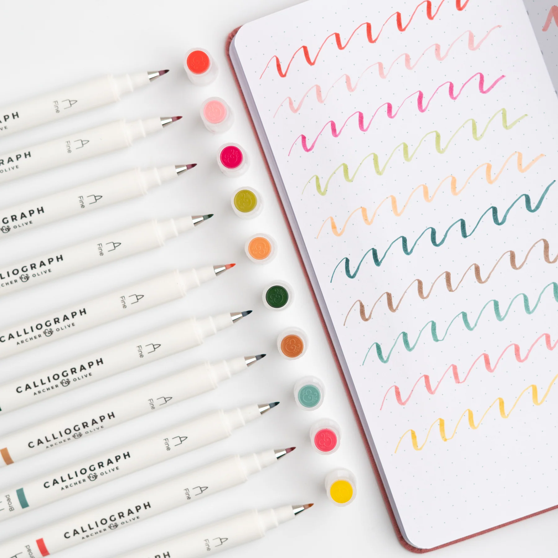 Calliograph Brush Pens Meadow & Vine - Archer & Olive