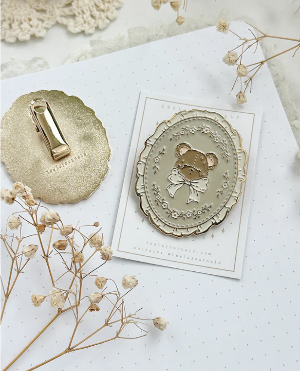 Journaling Clip: Teddy Bear - Leela Journals
