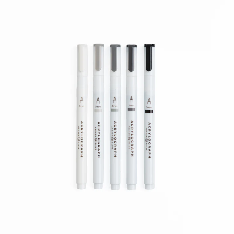 Acrylograph: Tons de Cinza [5] - Archer & Olive