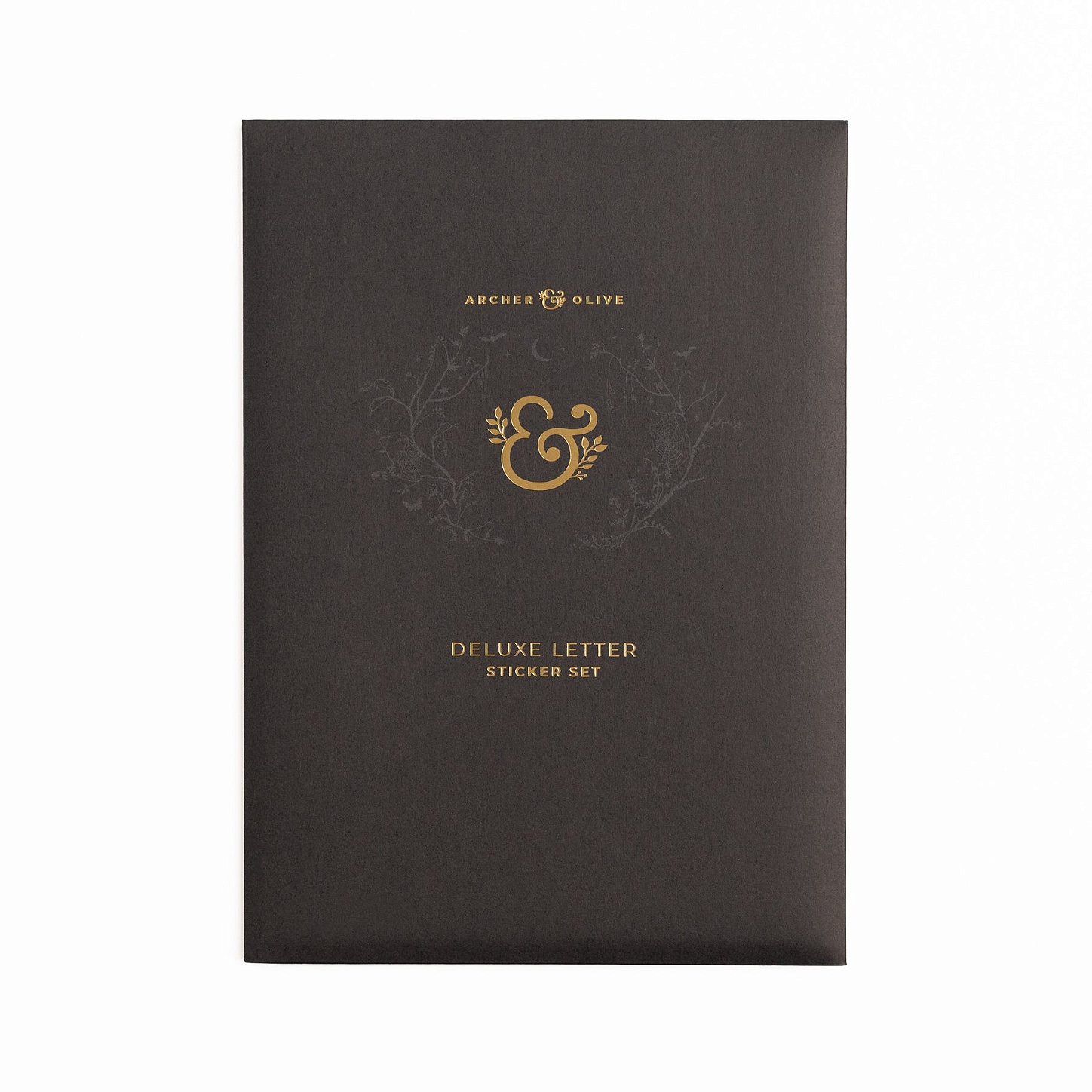 Stickers: Black Deluxe Letter - Archer & Olive