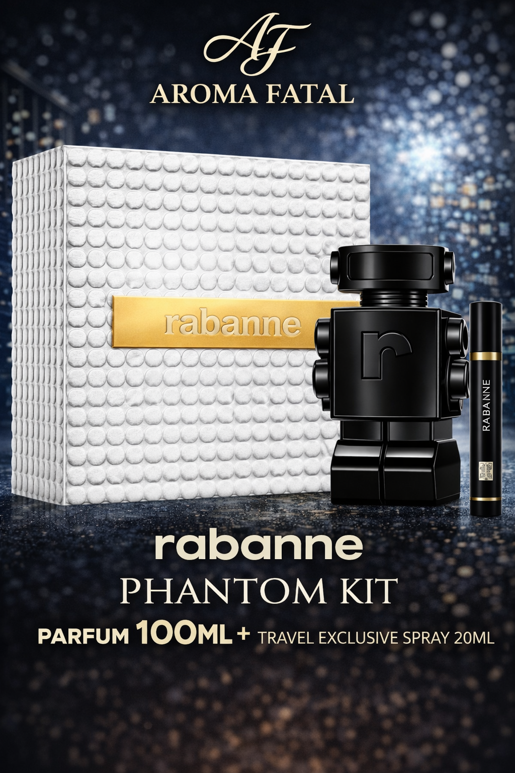 Kit Phantom Parfum 100ml + Travel Spray 20ml