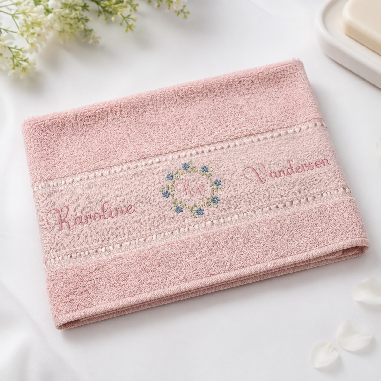 Toalha Personalizada Bordada