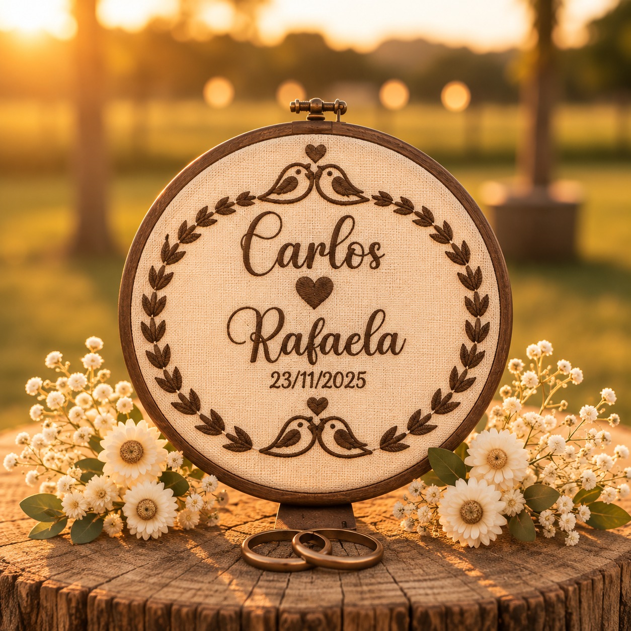 Porta-Alianças Personalizado