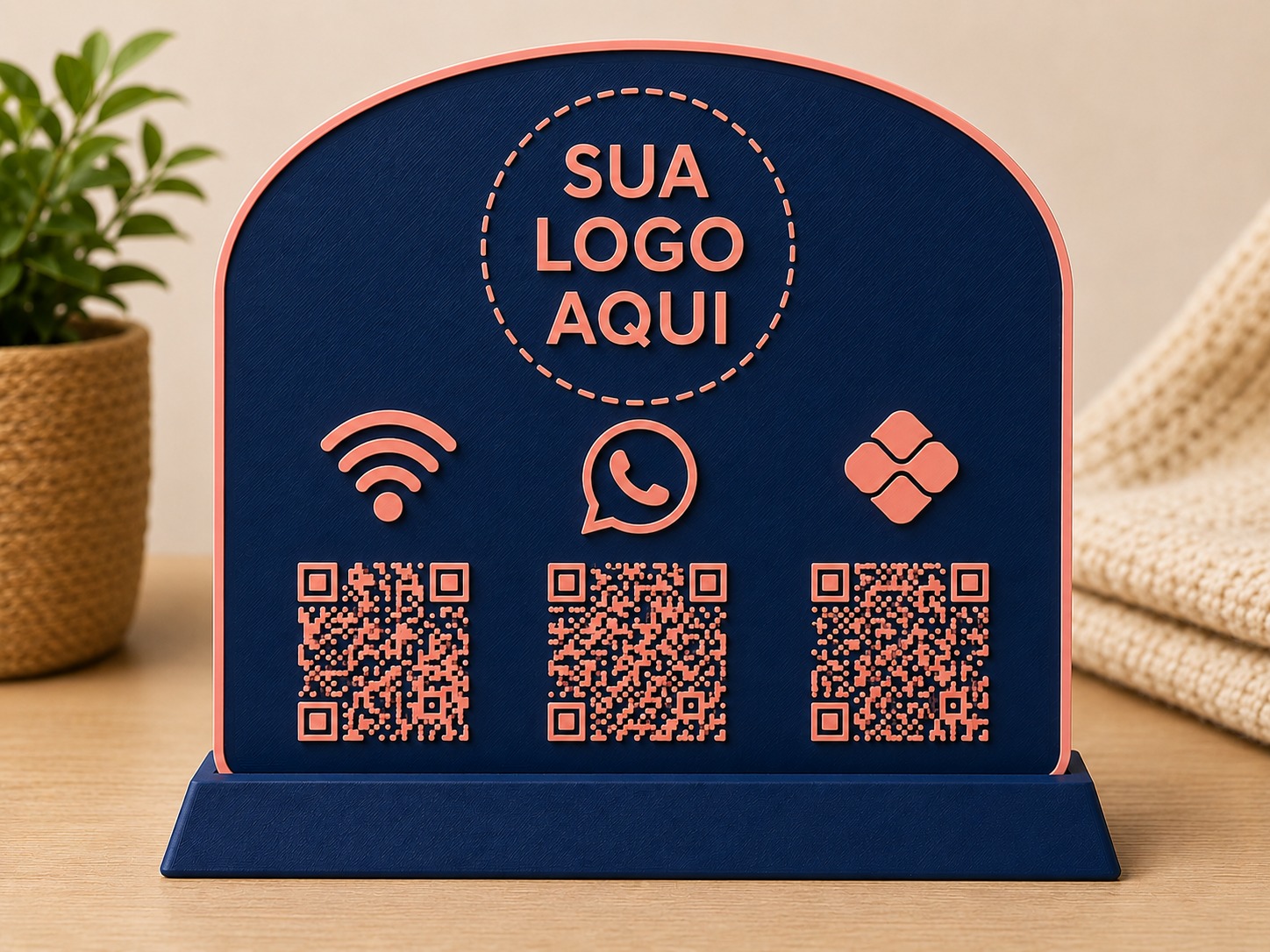 Placa PIX / QR Code Personalizada