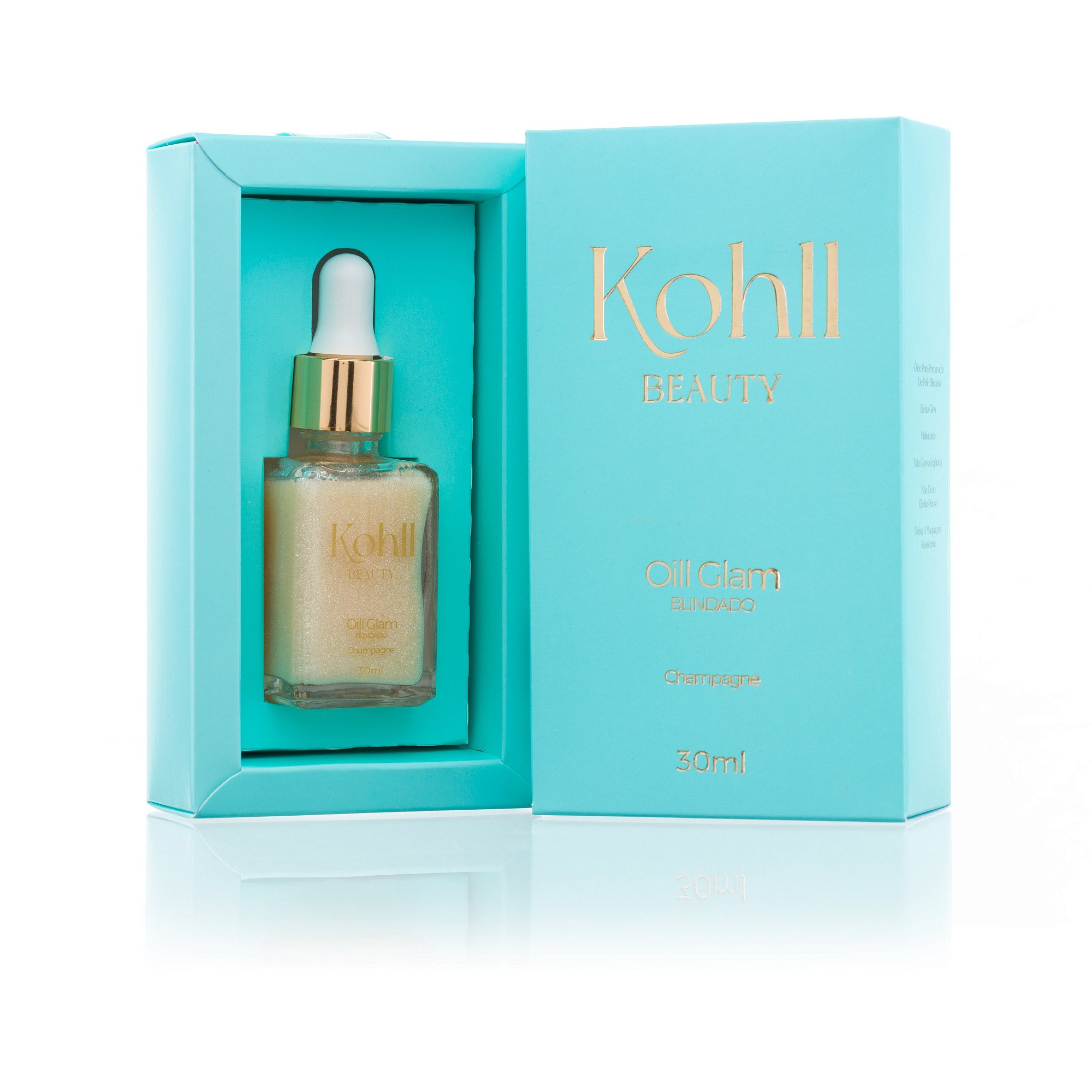 Oil Glam Natane Rosa Pele Blindada Kohll Beauty Champagne