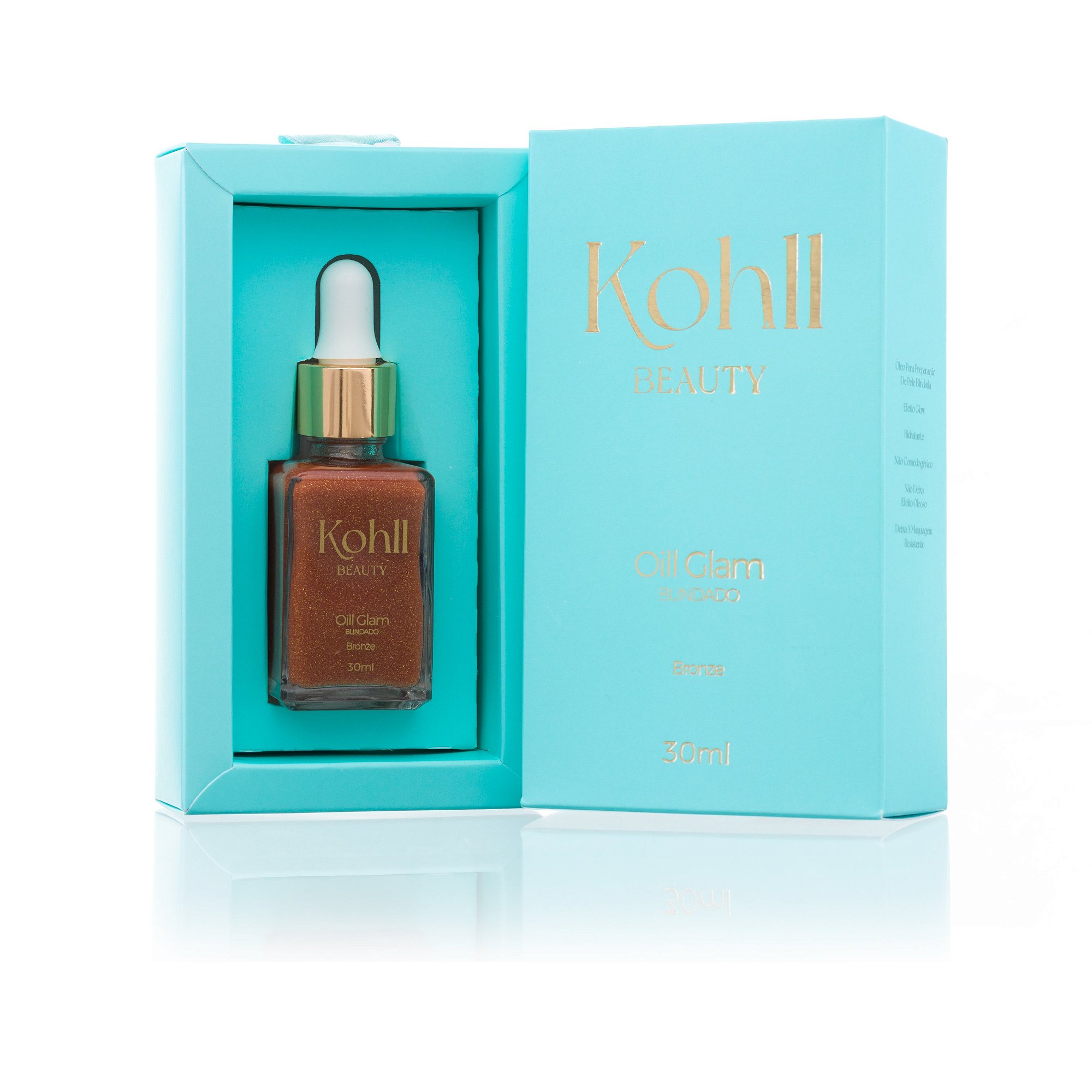 Oil Glam Natane Rosa Pele Blindada Kohll Beauty Cor Bronze