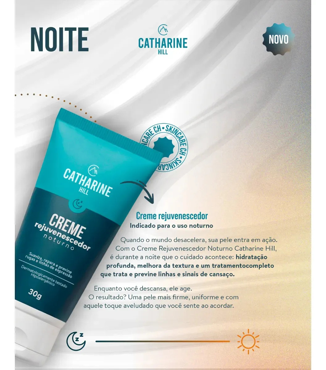 Creme Hidratante Rejuvenescedor Noturno CATHARINE HILL