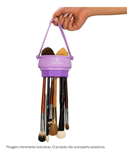 Limpador De Pincéis Em Silicone Com Suporte - Klass Vough