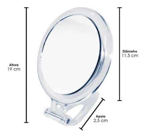 Espelho Dupla Face Aumento 15x - Klass Vough Mr01