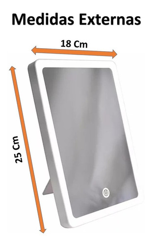 Espelho Klass Vough Com Luz Led E Espelho10x Retratil