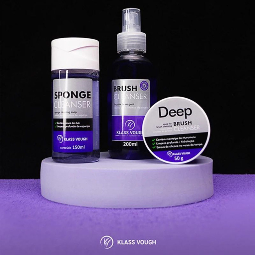 Limpador Pincel - Klass Vough - Higienizador - Kit Clean Set
