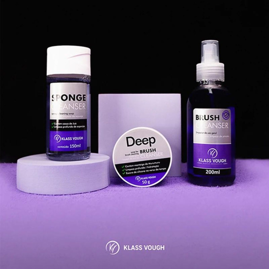 Limpador Pincel - Klass Vough - Higienizador - Kit Clean Set