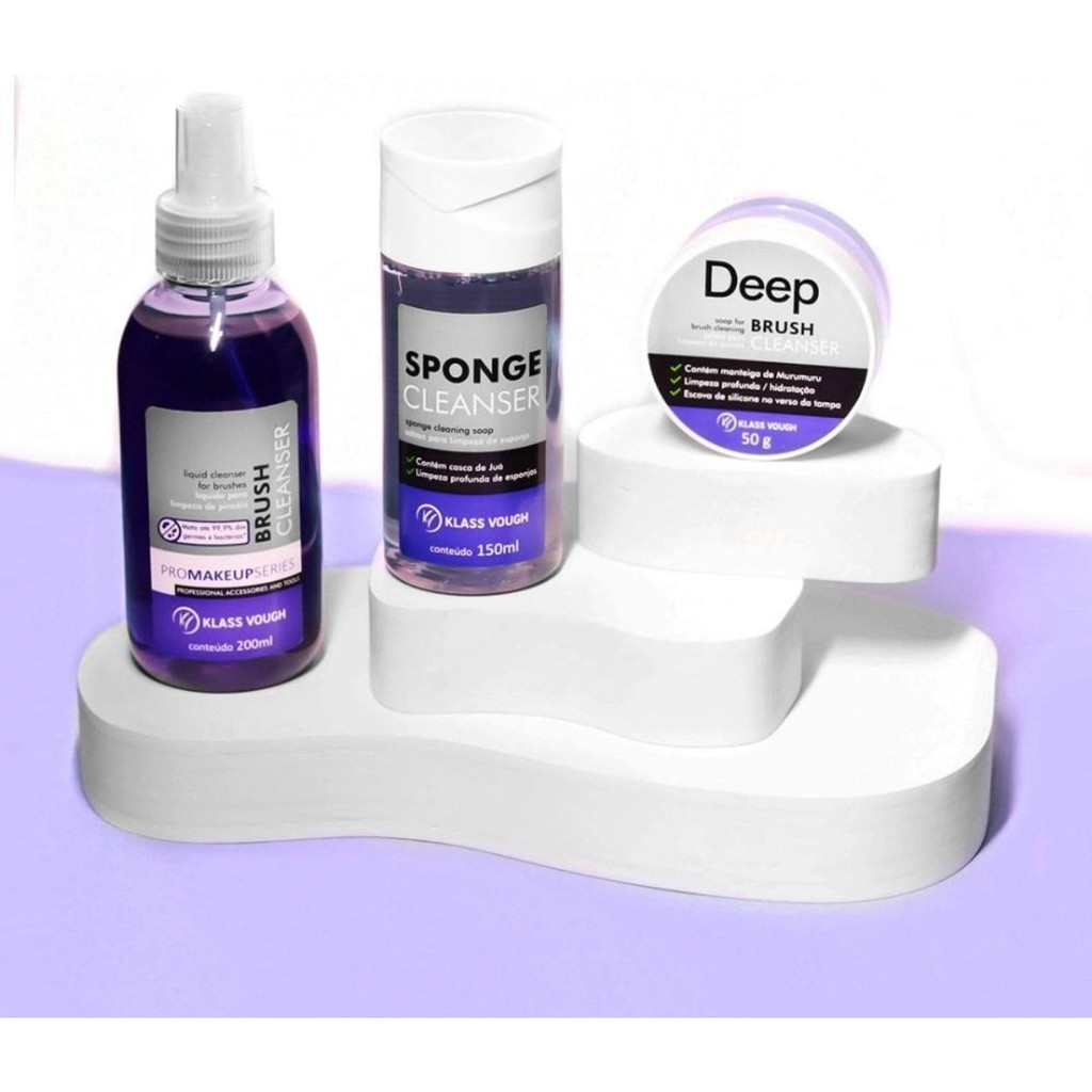 Limpador Pincel - Klass Vough - Higienizador - Kit Clean Set