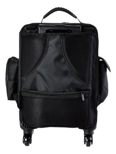Mochila Com Rodinhas Kc-20 Pro Cor Preta Klass Vough
