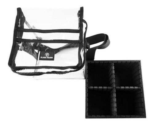 Necessaire Bolsa Organizadora Cubo Transparente Klass Vough