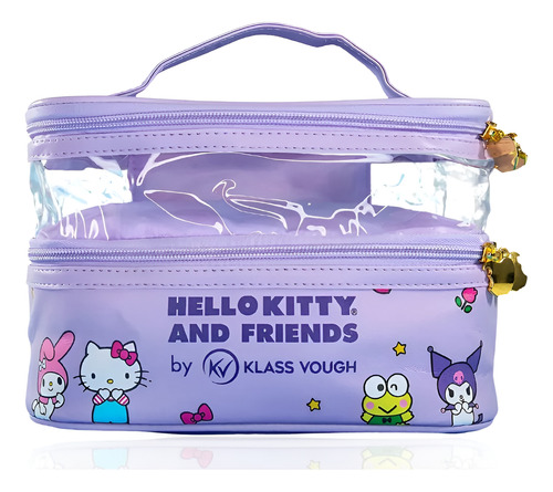 Necessaire Dupla Hello Kitty And Friends Klass Vough Lilás