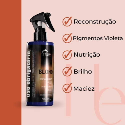 Truss Uso Obrigatório Blond 260ml Reconstrutor Neutralizador